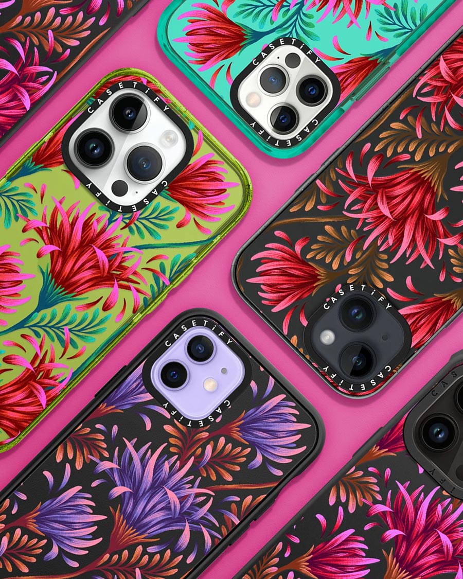 Daisy pattern iPhone cases from Casetify designed by Andrea Muller