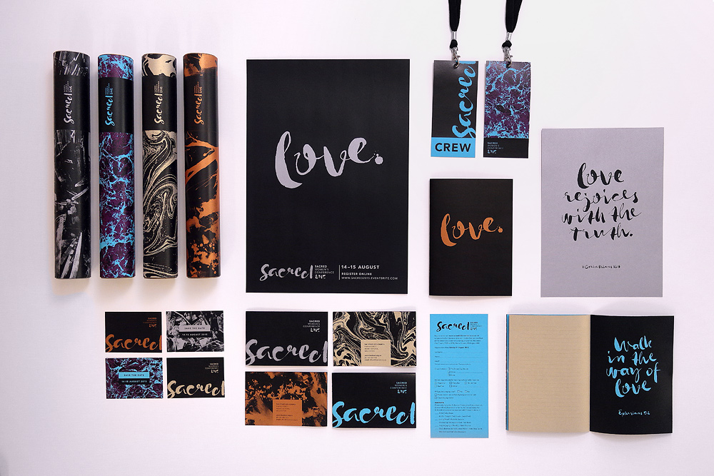 Women's conference advertising materials design