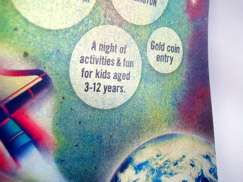 Out of this World poster detail with text