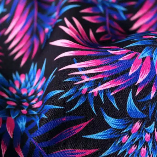 Tropical floral fabric pattern summer collection by Andrea Muller