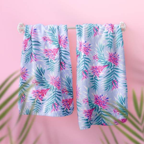 Fasciata tropical beach towels by Andrea Muller