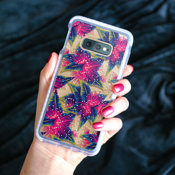 Rata pink floral print phone case by Andrea Muller