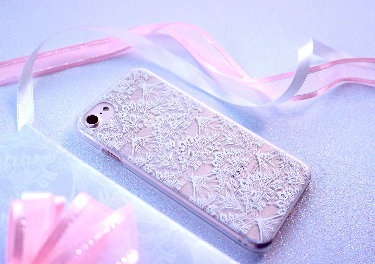 Stegosaurus lace iphone case by Andrea Muller