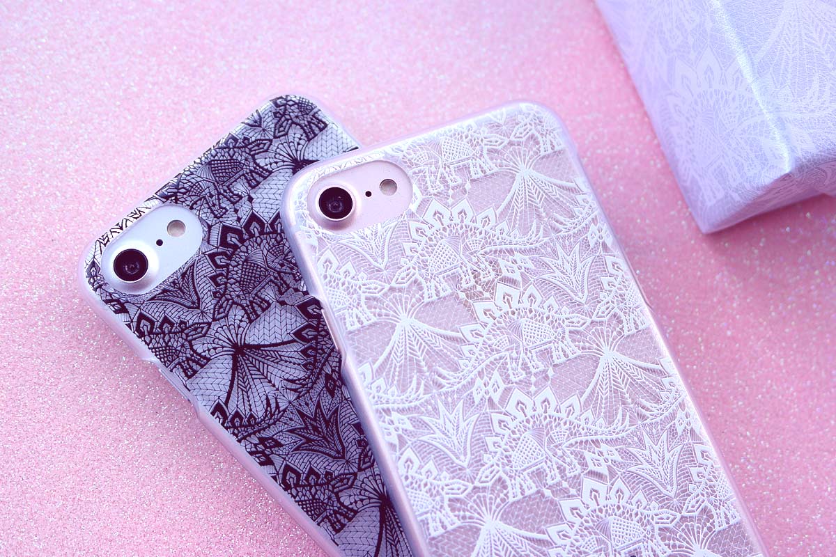Stegosaurus lace iphone cases by Andrea Muller