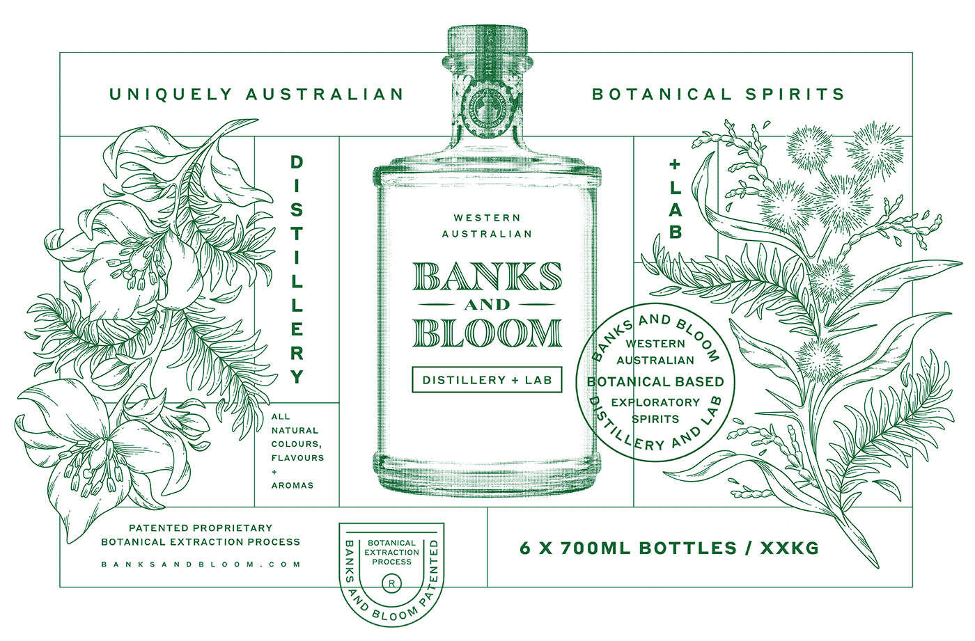 Passionfruit vodka and soda floral illustrated RTD can packaging design by Andrea Muller