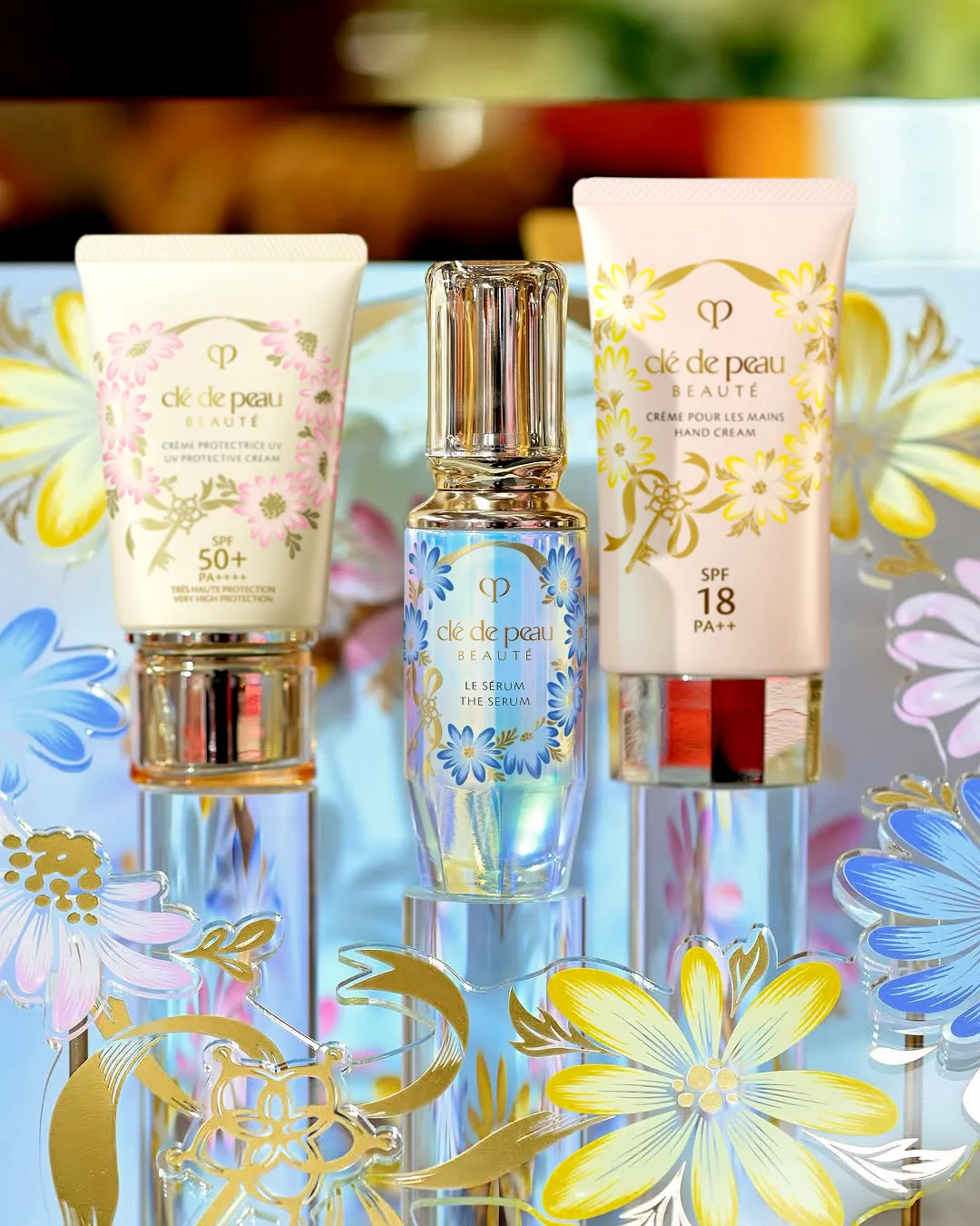 Clé de Peau Beauté instore display stand artwork by Andrea Muller