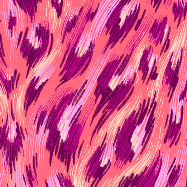 Pink leopard print wallpaper swatch by Andrea Muller