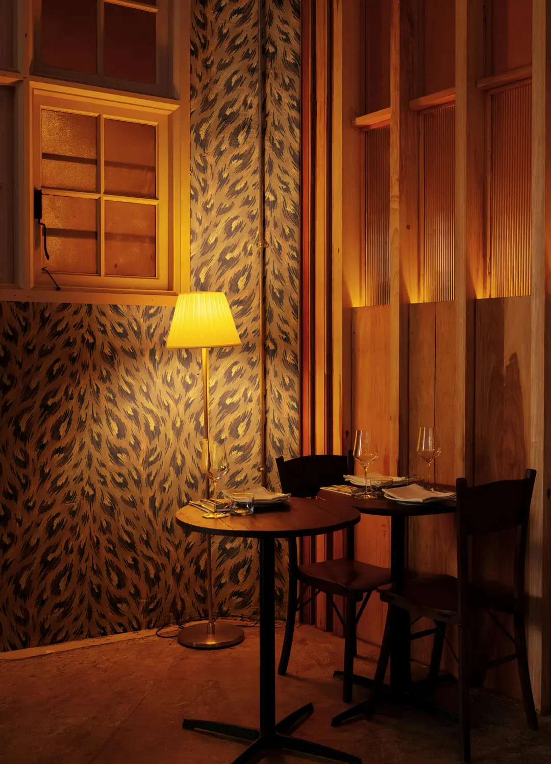 Pink hand drawn illustrated leopard print pattern by Andrea Muller