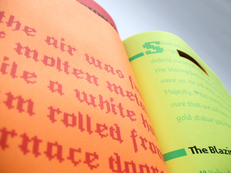 Paper Hyperlinks book blackletter pixel font