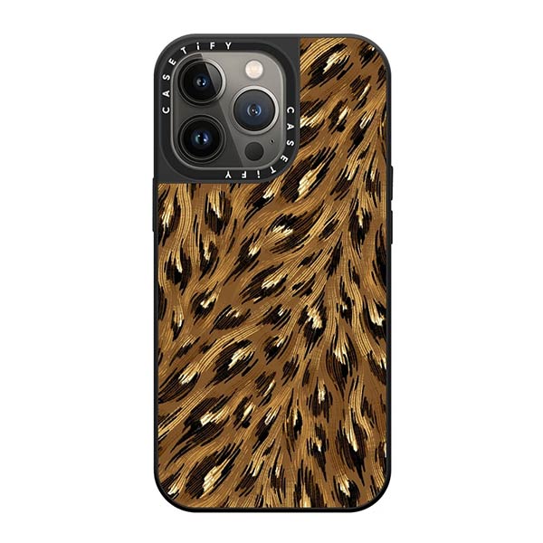 Leopard print animal pattern phone case by Andrea Muller