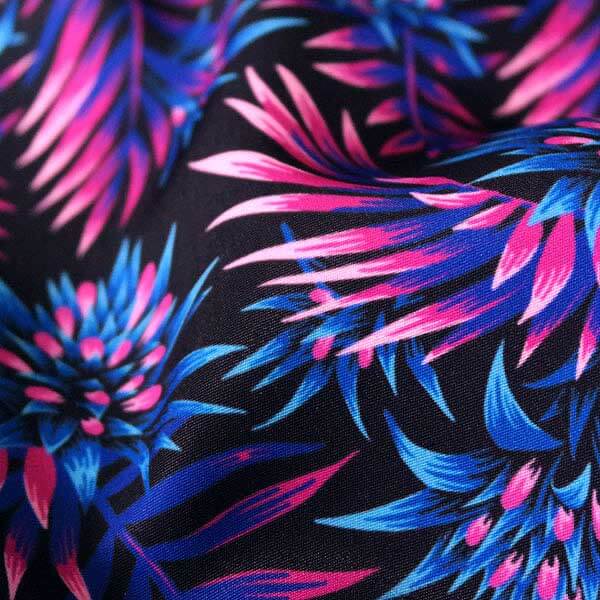 Tropical floral fabric pattern summer collection by Andrea Muller